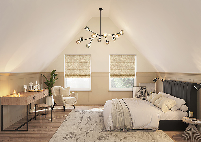 Maui, Sand - Twist&Fit Roman Blind - Image 8